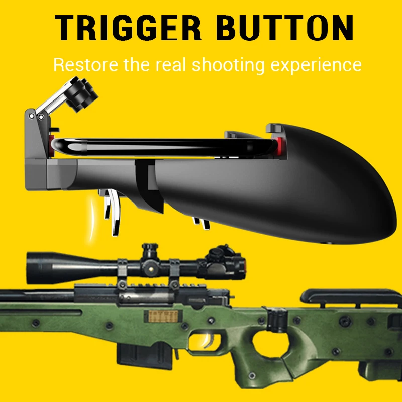 Six Finger All-in-One PUBG Mobile Game Controller Free Fire Key Button Joystick Gamepad L1 R1 PUBG Trigger for IPhone Android