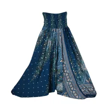 Новинка, женские шаровары с цветочным принтом, Аладдин, тайские штаны, свободные, сиамский комбинезон, Йога, упражнения, спортивные штаны