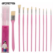 10 шт./компл. разных Форма волосы щетины Краски кисти художника масляная акварельная картина кисточки для товары для профессионального искусства