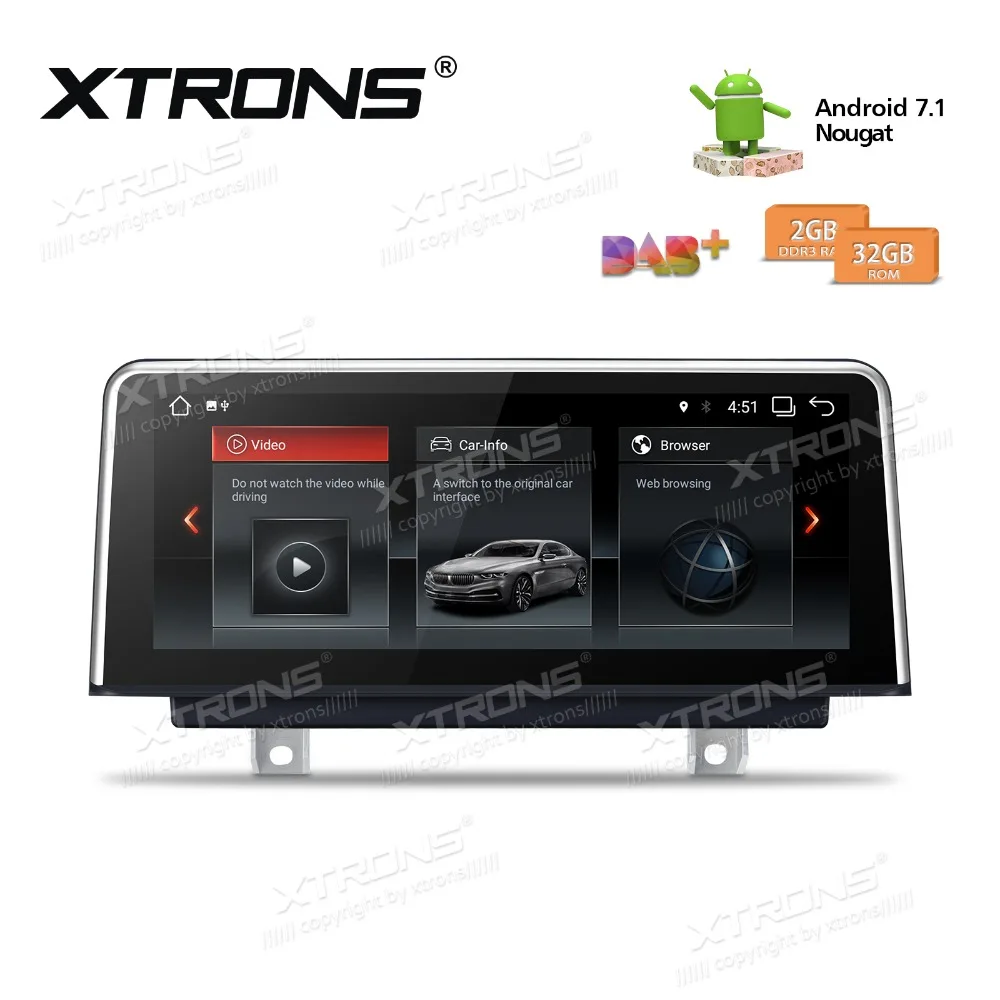 XTRONS 10 25 &quotAndroid 7 1 Автомобильный GPS навигационный плеер радио без DVD для BMW 3 серии
