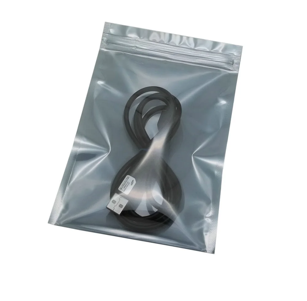 

50pcs Anti-Static Shielding Bags ESD Anti Static Package Bag Zip Loc Waterproof Self Seal Antistatic Storage Packaging Bag