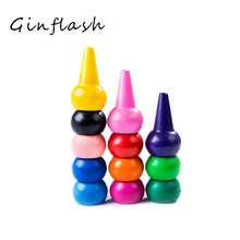 12 цветов нетоксичный мелок съедобные инструменты для рисования пальцев легко стирается обучающий малыш рисунок AKP012