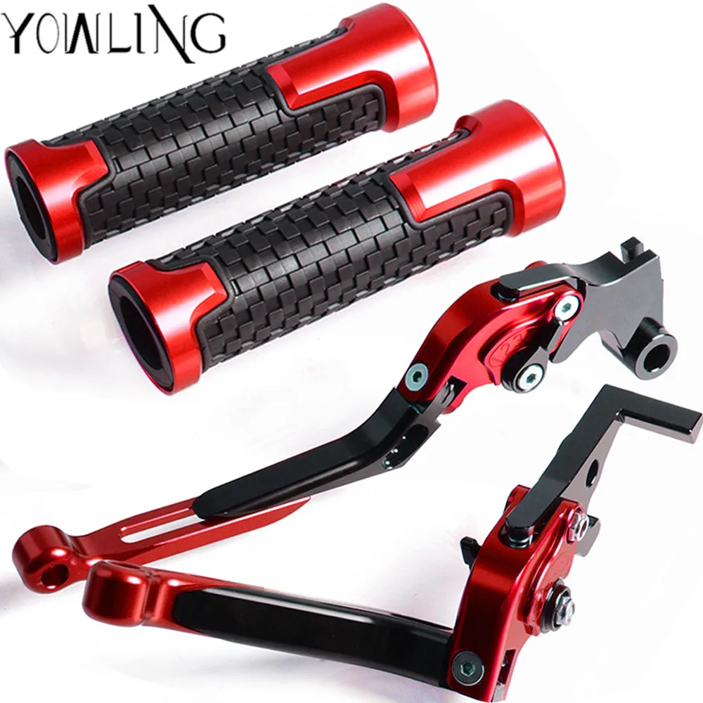 

7/8" 22mm Motorcycle Hand Grips Handlebar Grip Brake Clutch Lever for Kawasaki VERSYS 1000 VERSYS1000 2015 2016 2017 2018