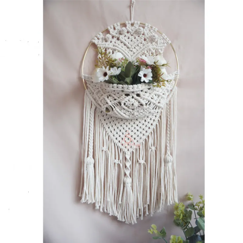

Boho Decor Macrame Tapestry Wall Hanging Hand-woven Headboard Wall Tapestry