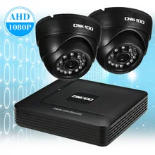 OWSOO 4CH 1080 P система видеонаблюдения 5-in-1Digital Video recorder с 1080 P AHD купольная аналоговая камера для видеонаблюдения ночного видения