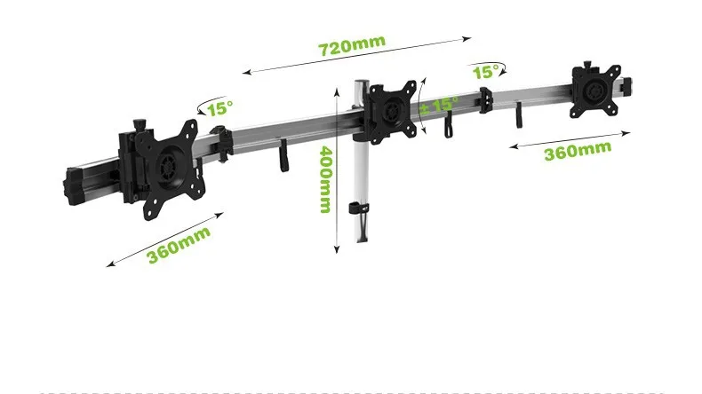 Aluminum Alloy Desktop Clamping/Grommet Triple