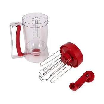 

SDFC-Manual Pancake Machine 800ml/26.7 OZ Cupcake Funnel Batter Dispenser Cream Separator Tool Cake Dough Dispenser