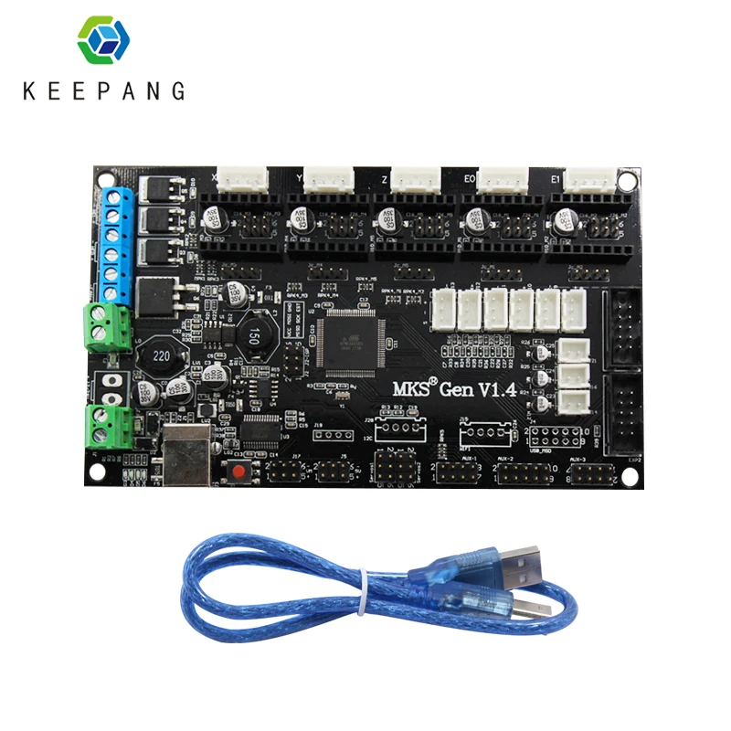 

Kee Pang MKS Gen V1.4 Ramps 1.4 motherboard control board with USB cable Motherboard for 3D Printer Parts & Accessories