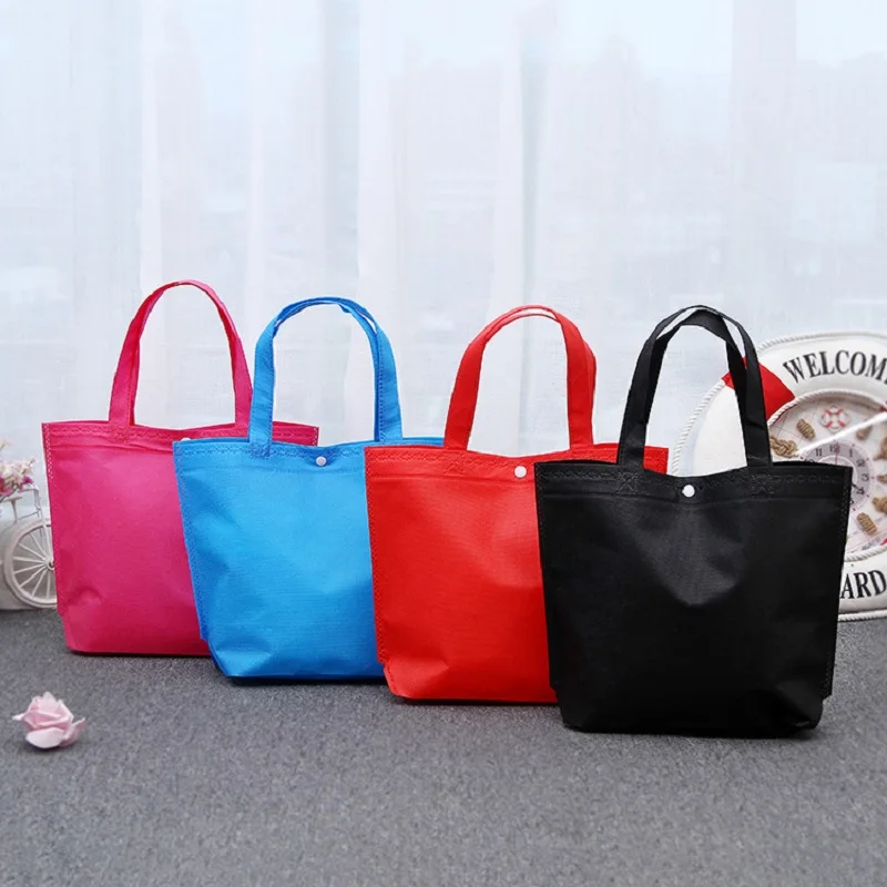 

New Foldable Shopping Bag Reusable Tote Pouch Storage Handbag Fashion Shoulder Bag Female Canvas Shopping Bags For Women Travel