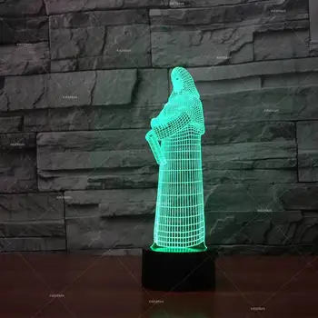 

Notre Dame 3d Nightlight Acrylic Bedside Decorative Led 3d Light Fixtures Creative Products Usb Led Night Light