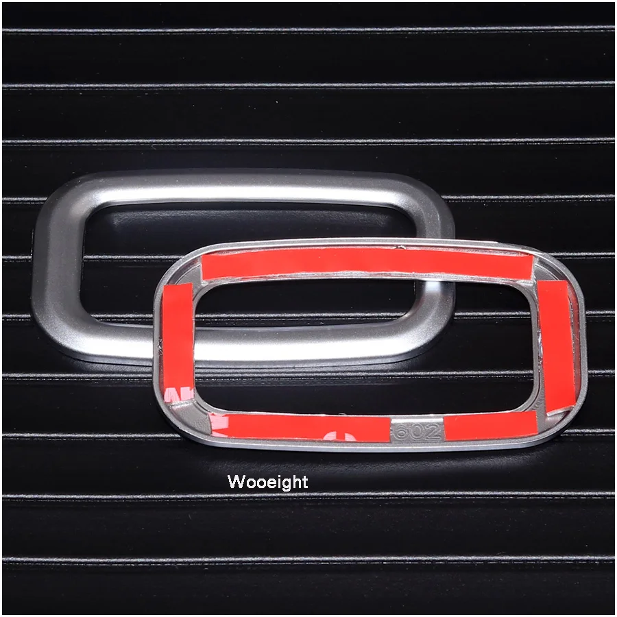 Wooeight 4Pcs ABS Matt Silver Car Roof Read Lamp Handle Light Switch Frame Trim Button Cover For Mercedes Benz GLC C Class (3)