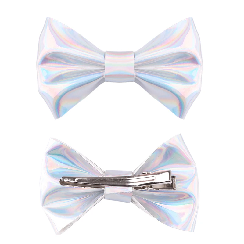 

Single Girls Laser Hairpin Kids Glitter Shiny Hair Clips 1pc Children Bowknot Hairgrips Baby Headwear Headdress Hair Ornaments