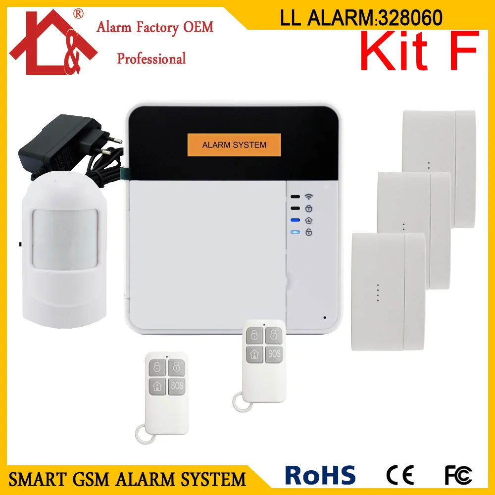 

Wireless Home security gsm alarm system with door window sensor alarm