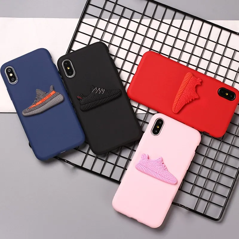 

Phone Case For Iphone 5 X XS Max XR Soft Silicone Phone Cases For Apple iphone 6 7 8 6s Plus Soft Fashion Brand Shoes Cover Case