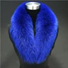 Natural Color Raccoon Fox Real Fur Collar Scarf Genuine Big Size Scarves Warp Shawl Neck Warmer Stole Muffler with Clip Loops #6 ► Photo 3/5