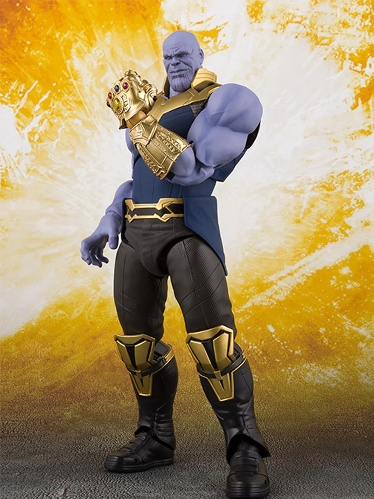 16 см SHFiguarts SHF Thanos в Marvel Мстители Бесконечность война BJD Фигурки игрушки на Рождество подарок на день рождения