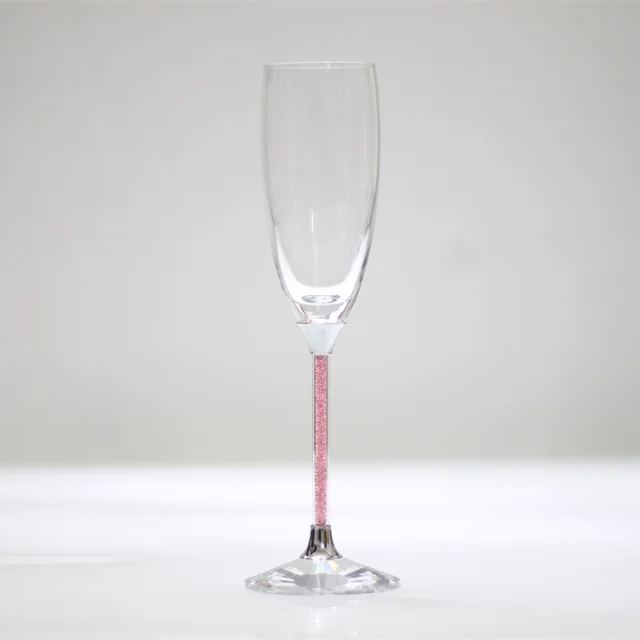 2017 Personalized Crystal Wedding Glasses Pink Color Toasting Champagne Glass For Lovers Gifts Wine Goblet Cocktail 2017 Personalized Crystal Wedding Glasses Pink Color Toasting Champagne Glass For Lovers Gifts Wine Goblet Cocktail
