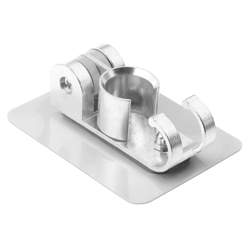 Wall Gel Mounted Shower Head Stand Bracket Holder Hand Held Shower Head