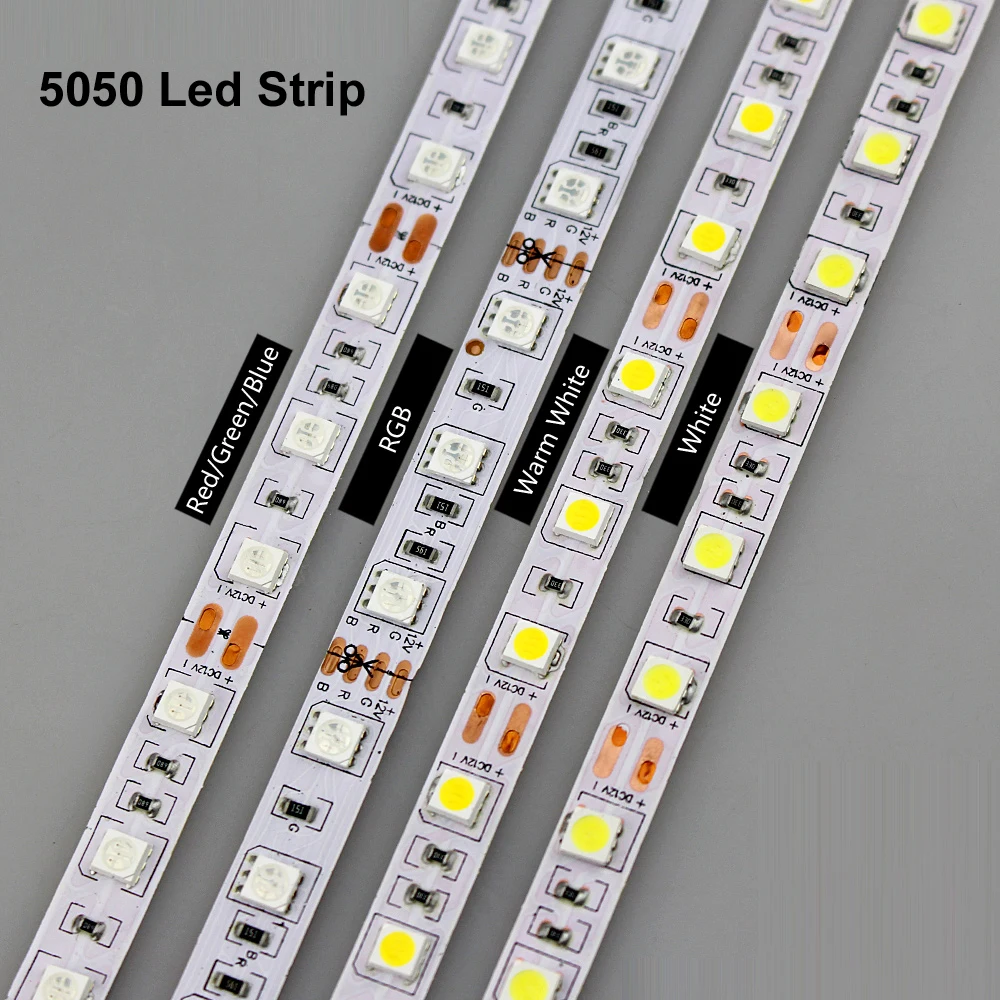Smd 2835 rgb Светодиодная лента 12 v белый теплый белый smd 5050 rgb водонепроницаемая светодиодная лента Диодная лента