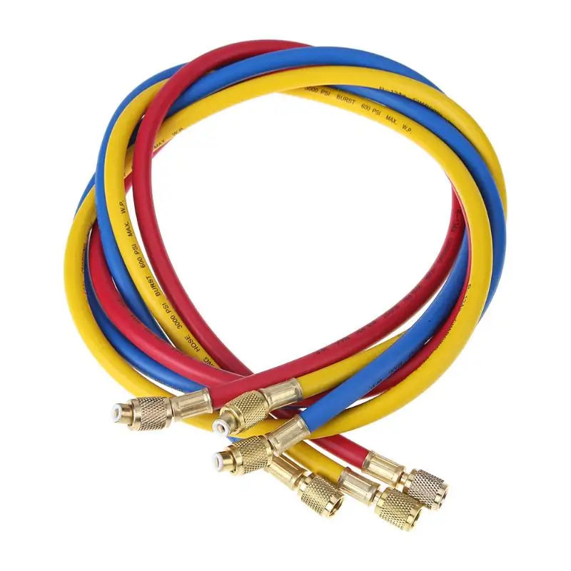 

3pcs/ 1.5m Charging Hose for R134a R410a R22 R12 R502 Air Conditioning Refrigerant