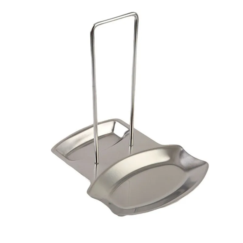 Stainless Steel Pan Pot Cover Lid Rack Stand Spoon Holder Stove Organizer Home Storage Soup Spoon Rests Kitchen Tools