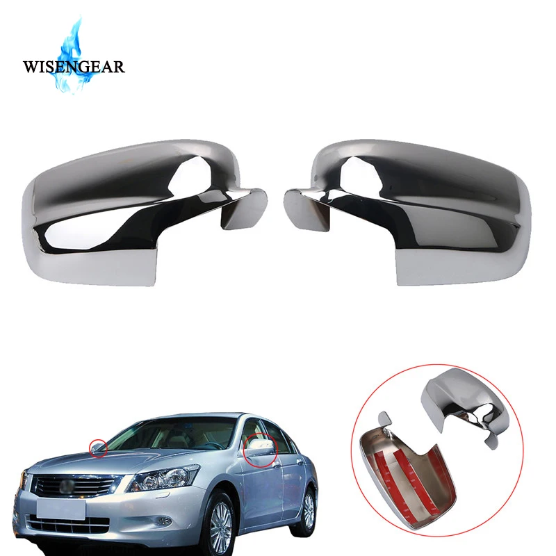 WISENGEAR Triple Chrome Plated ABS Side Door View Mirror Cover Rearview