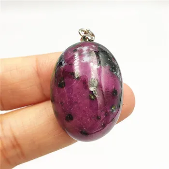 

Natural Ruby Zoisite Pendant Water Drop Clear Stone 30x22x13mm Women Men Crystal Lucky Anniversary Gift Necklace Pendant AAAAA