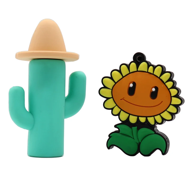 

usb flash drive Cactus and sunflower style memory stick pen drive cartoon flash usb memory stick high quanlity true capacity