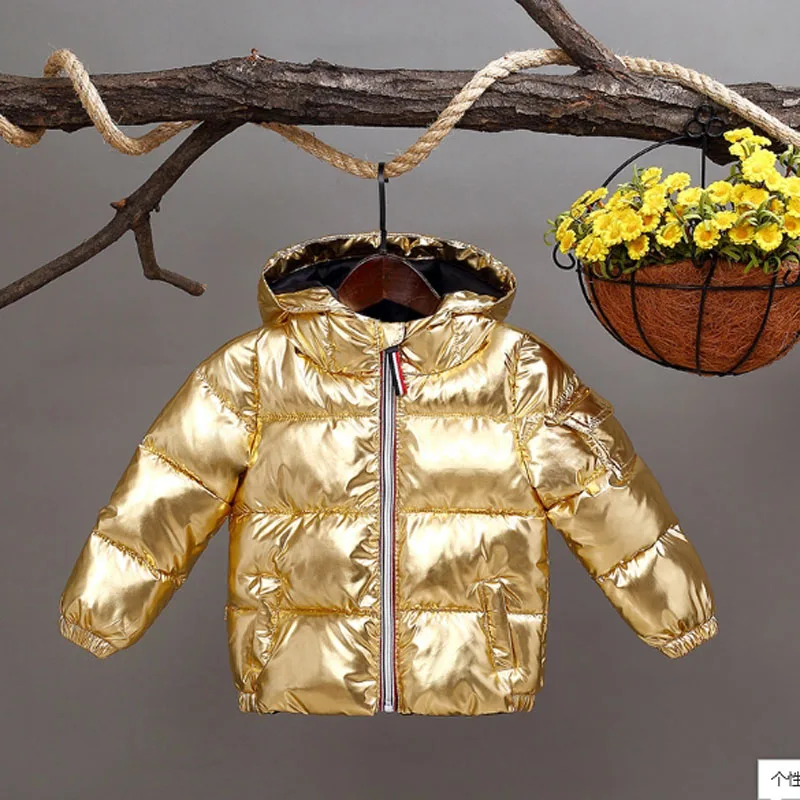 

2019 Winter Jacket Kids Baby Boys Girls Autumn Down Cotton Coats Warm Jackets Children Snowsuit Outerwear New Year Hooded Jacket