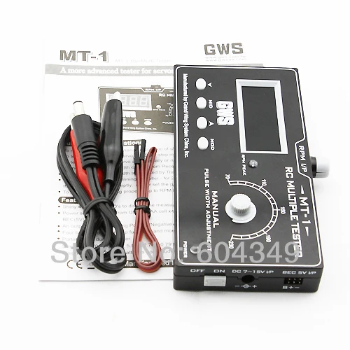 

GWS MT-1  PWM Multi automatic Tester,servo/prop RPM/TX RX Pulse Width/Tachometer