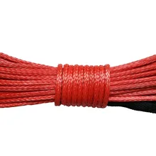 10 мм x 30 м 3/" x 100 'Синтетический канат лебедки из Сверхвысокомолекулярного полиэтилена высокой плотности/линия для автомобильных аксессуаров