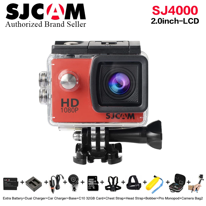 Original SJCAM SJ4000 Basic mini font b Action b font Camera Waterproof pro 1080P Full HD