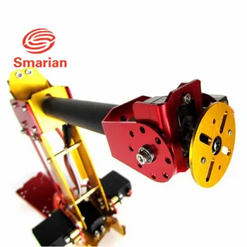 

Official Smarian 6DOF Arduino-Powered Desktop 6-Aaxis Parallel Mechanism Metal Robot Arm PalletPack Industrial Robot Manipulator