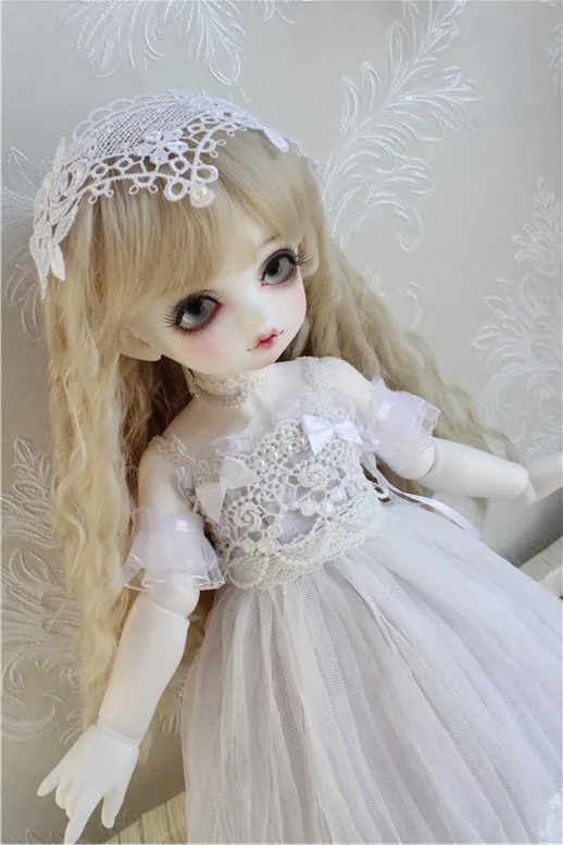 Кукла Одежда 1/6 1/4 BJD платье Розовая фея платье для 1/6 YOSD 1/4 BJD Blyth кукла аксессуары платье+ головной убор+ вуаль юбка+ с круглой горловиной