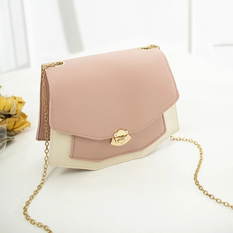 Модные маленькие сумки через плечо для женщин Мини pu кожаный кошелек для мобильного телефона Женская сумка через плечо сумка для девочек-подростков - Цвет: Розовый