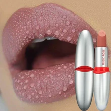 2019 1PC Bullet Shaped Lipstick Waterproof Non-Stick Cup Long Lasting Colorfast Matte Lipstick
