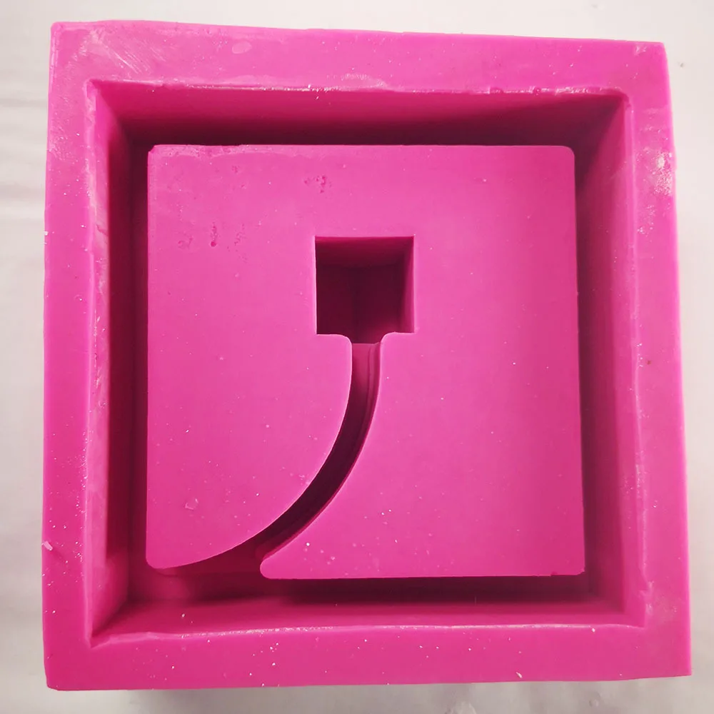 Silicone cement bryophyte basin mould Desktop Card Pen Holder Craft Maker Mold Handmade Flowerpot Concrete Molds