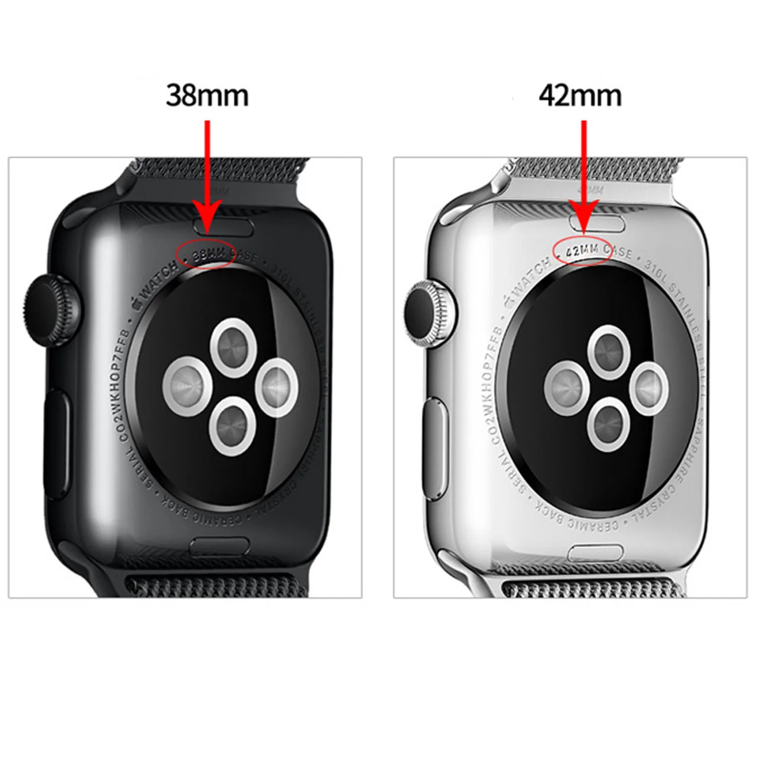 Besegad Aluminum Alloy Protector Protective Frame Case Cover Shell for Apple Watch iWatch Series 2 3 38mm 42mm Accessories