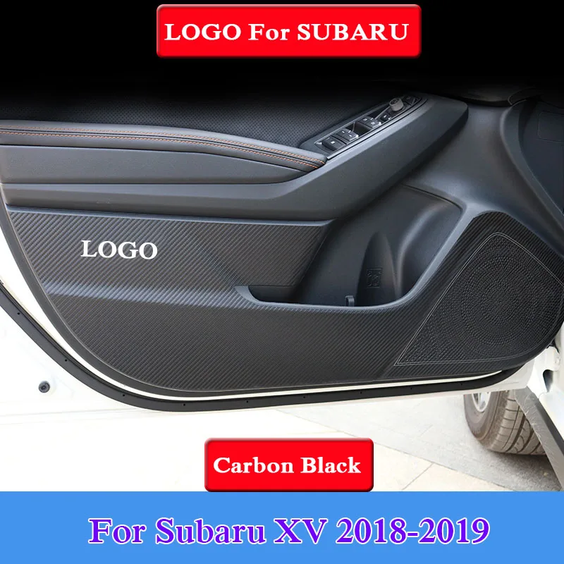 QCBXYYXH для Subaru XV 4 шт./компл. автомобильный Стайлинг протектор боковой кромки защитная накладка защита от ударов двери коврики крышка - Название цвета: Серый