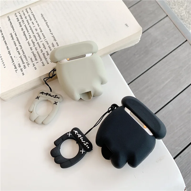 Чехол для Apple AirPods милый мультяшный силиконовый чехол Bluetooth наушников Airpods 1/2