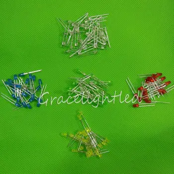 

100Pcs 3mm LED Diode bead chip Light White / Yellow / Red / Green / Blue color