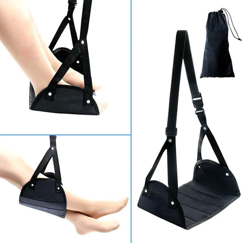 

Memory Foam Airplane Footrest Travel Relaxation Carry-On Foot Rest Hammock DC112