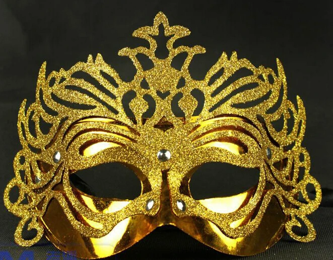 Модные 20 шт./партия Хэллоуин маскарад Вечерние маска Корона Венецианский Рождество Половина маска AF202-3