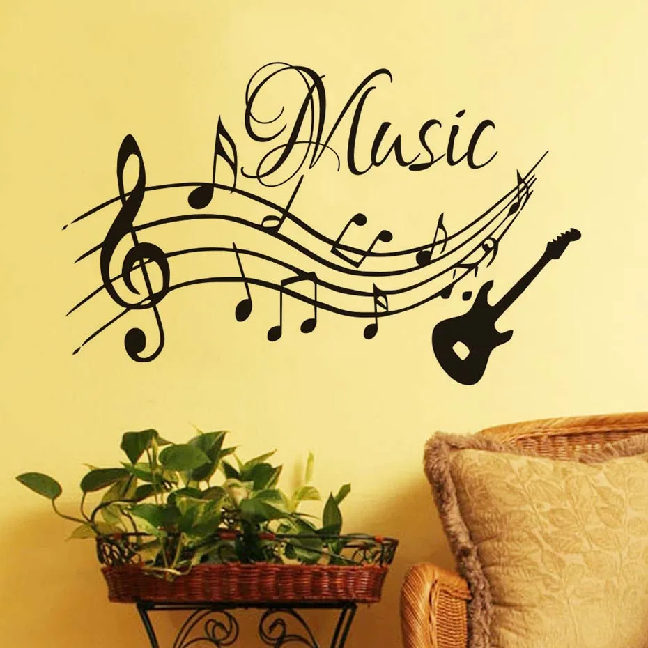 Buy High Quality Musical Notes Music Wall Stickers For