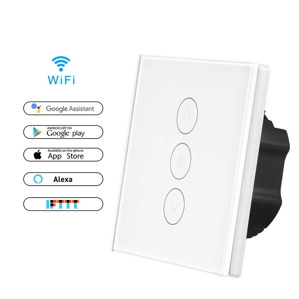 Wireless Wall Switch EU/UK/US standard Smart WiFi Dimmer Switch 1 Gang