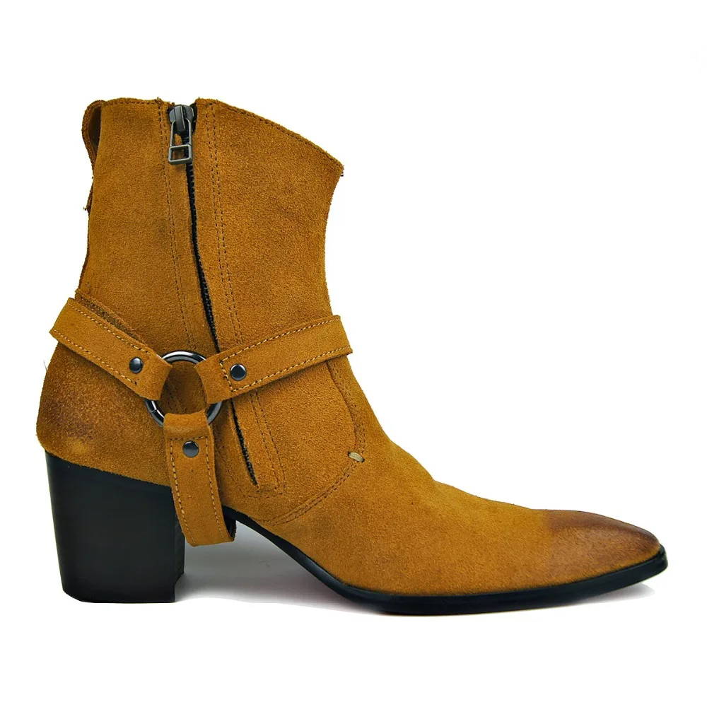 OTTO/ботинки на высоком каблуке из натуральной кожи ручной работы; Брендовая обувь; классические ботинки с красной подошвой; мужские дизайнерские туфли из коровьей кожи
