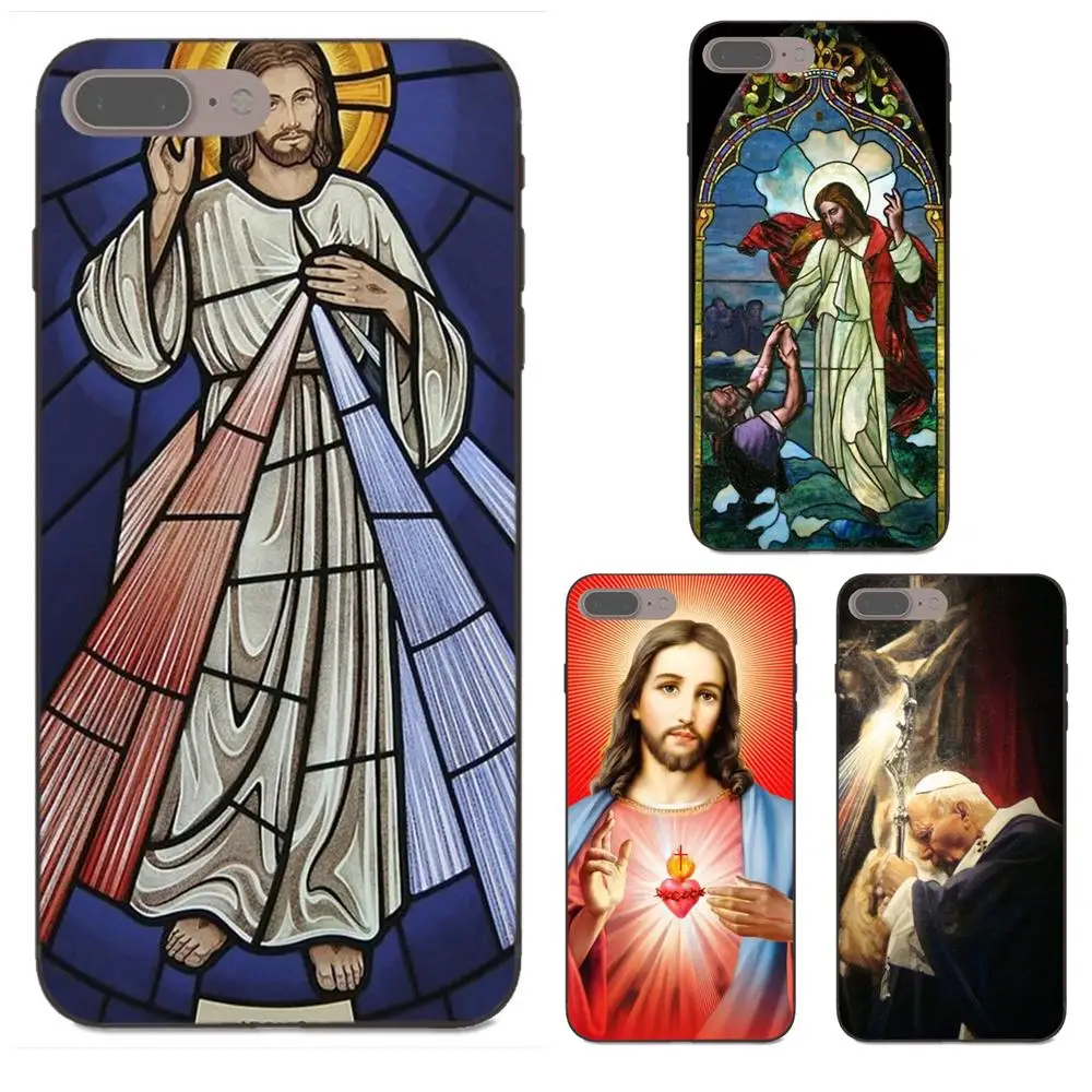 

Soft Cell Phone For Apple iPhone 4 4S 5 5S SE 6 6S 7 8 Plus X XS Max XR Divine Mercy Of Jesus