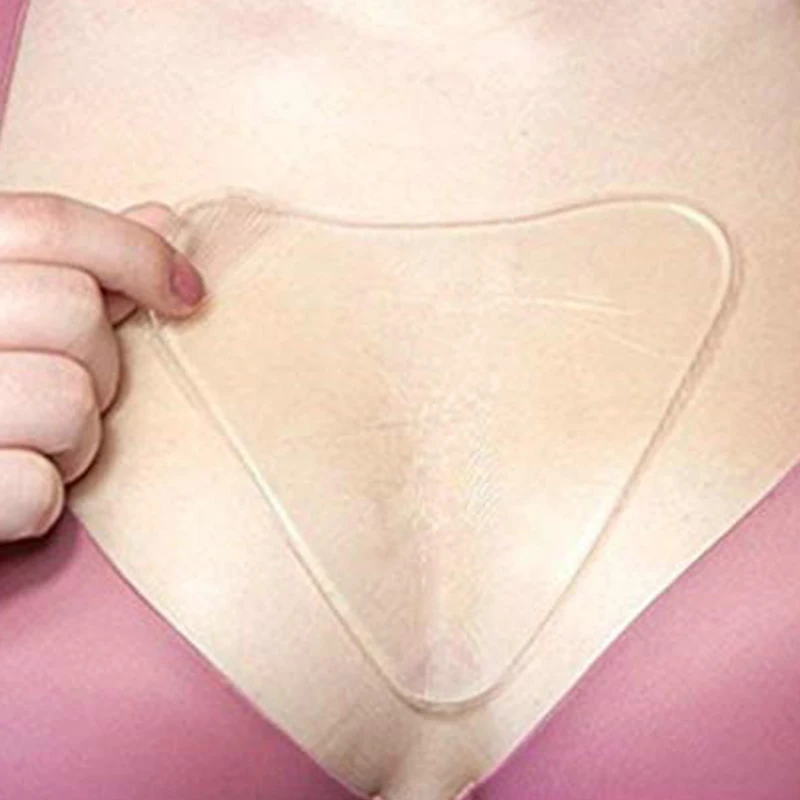 

Anti Wrinkle Reusable Chest Pad Silicone Anti-aging Triangle Invisible Chest Patch Eliminate And Prevent Fine Lines Breast Stick