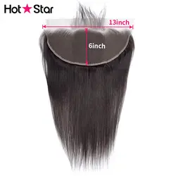 Популярные Роскошные перуанский прямые волосы уха до 13x6 Кружева Фронтальная застежка с волосами младенца волосы пряди человеческих волос