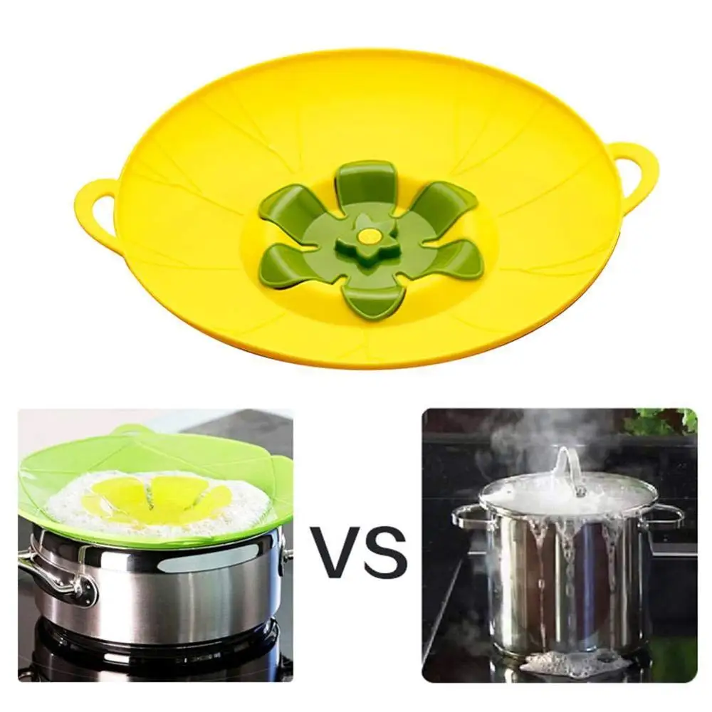 

Silicone Splatter Screen Splash Guard Boil Over Spill Stopper Preventer and Universal Kitchen Cooking Lid and Cover for Crockpot